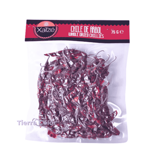 Chile de Árbol Seco-Xatze-75g (Piment d'Arbol Séché)