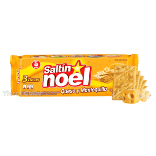 Galletas Saltín de Queso y Mantequilla-Noel-385g (Biscuits Saltín au Fromage et Beurre)