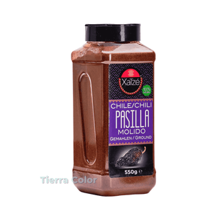 Chile Pasilla en Polvo-Xatze-550g (Poudre de Piment Pasilla)