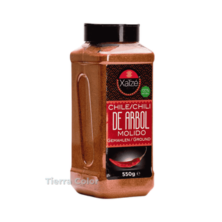 Chile de Árbol en Polvo-Xatze-550g (Poudre de Piment d'Arbol)